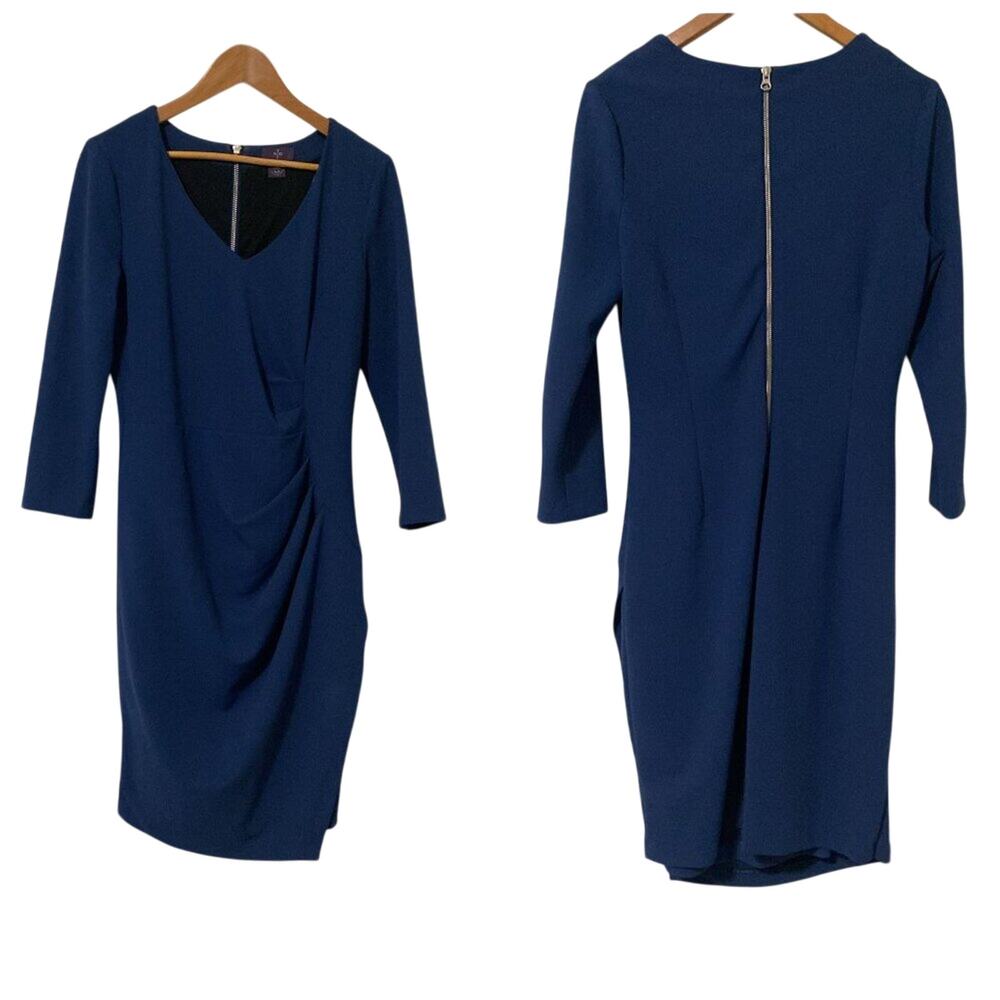 V-neck dress with sleeves by N x D - Picture 2 of 7